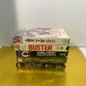 Lots of 5 Vintage musical legends in VHS Movie Collection